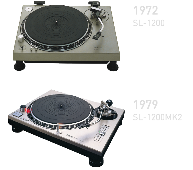1972年SL-1200、1979年SL-1200MK2