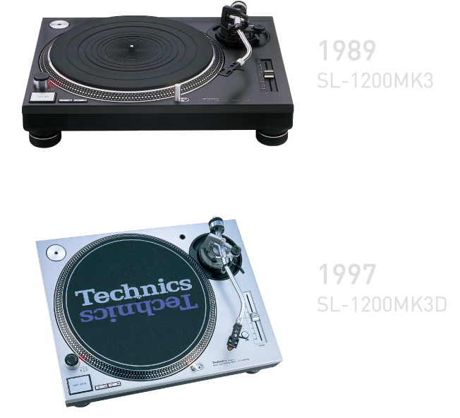 1989年SL-1200MK3、1997年SL-1200MK3D