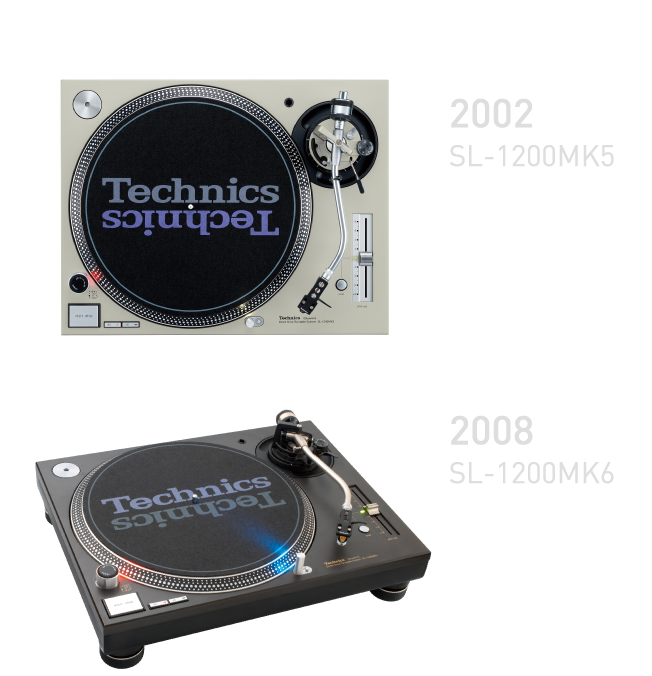 2002年SL-1200MK5、2008年SL-1200MK6