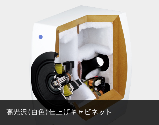 スピーカーシステム SB-C700 パーツイメージ02 高光沢（白色）仕上げキャビネット