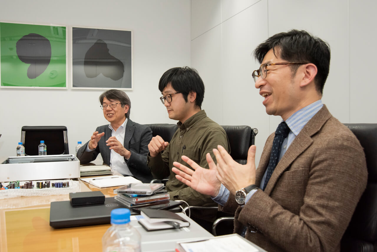 井谷哲也氏、田口恵介氏、水俣直裕氏